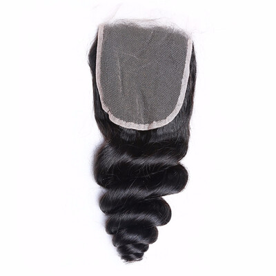 

Top Quality 8A Brazilian Loose Wave Closure Siyo Virgin Hair Lace Closure Loose Wave Human Hair Closure 44 Free Part