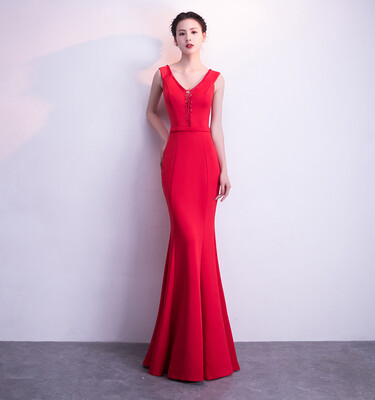 

Elegant halter long evening dress Mermaid Long Dress