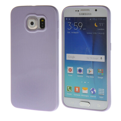 

MOONCASE Jelly color Soft Flexible Silicone Gel TPU Skin Shell Back Case Cover for Samsung Galaxy S6 Purple 2