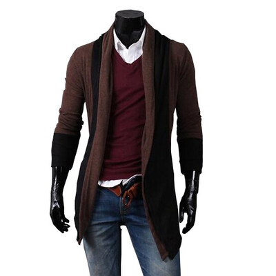 

Zogaa New Mens Cardigan Medium Length Casual Slim