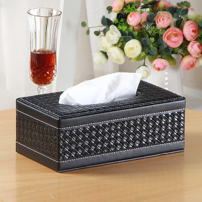 

Yapi Shi leather large tissue box tray creative continental family car paper pumping box living room desktop napkin carton embroidery