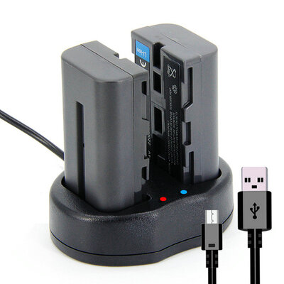 

NP-F550 USB Dual Charger для Sony NP-F550 / FM50 / FM500H Series