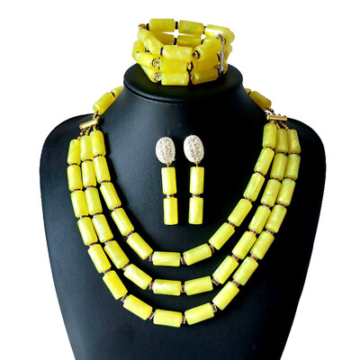 

AMYNOVA Light Green Imitation Coral African Wedding Beads Jewelry Set Bridal Jewelry Nigerian Beads Jewelry Set for Women