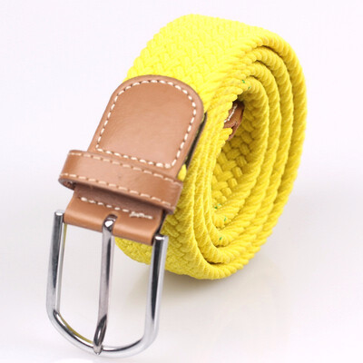 

Men And Women Young Student Fashion Casual Weave Canvas Pin Buckle Belt