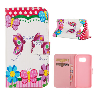 

MOONCASE ЧЕХОЛ ДЛЯ Samsung Galaxy S6 Flip PU Leather Fold Wallet Card Slot Kickstand Back [Pattern series] /a14