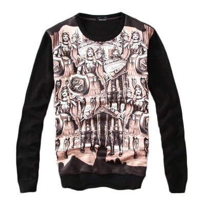 

Zogaa New Men's Sweater Printing Casual