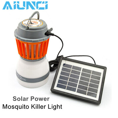 

Solar Power Mosquito Killer Light Rechargeable Hand hold Outdoor Garden Yard UV Bug Killing Pest Lamp