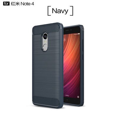 

Goowiiz Phone Case For Xiaomi Redmi Note 4Note 4X Fashion Slim Carbon Fiber TPU Soft Silicone Prevent falling