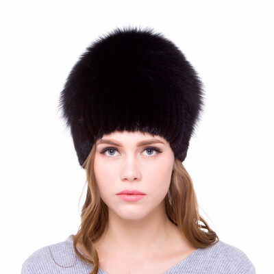 

Natural leather ladies hat mink leather hat ladies winter hats personalized design 2018 fashion new discount strength businesses