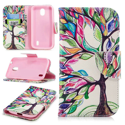 

BEFOSPEY Painting PU LeatherSoft TPU Card Slot Stand Wallet Case For Nokia 145"2018