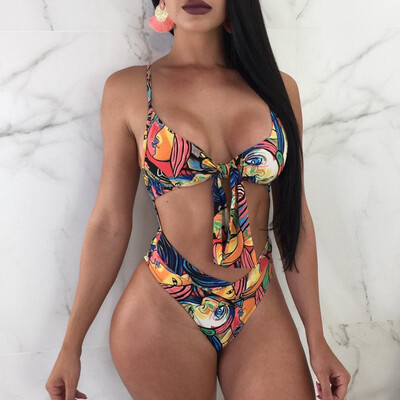 

Women Swimwear Bandage Bikini Set Push-up Padded Bra Bathing Suit Swimsuit