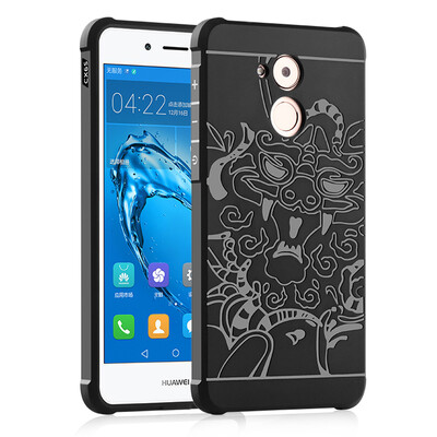 

Goowiiz Phone Case For Huawei Honor Enjoy 66S6C Carved Dragon Thin Matte soft Silicone Prevent falling