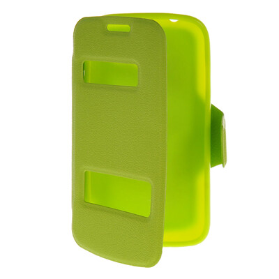 

MOONCASE View Window Leather Side Flip Pouch Stand Shell Back ЧЕХОЛ ДЛЯ Samsung Galaxy Star Pro S7260 / S7262 Green