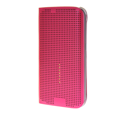 

MOONCASE Slim Surface holes Leather Side Flip Pouch Shell Back ЧЕХОЛ ДЛЯ Samsung Galaxy S6 Edge Hot pink