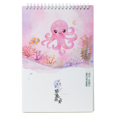 

TRUECOLOR B5 Sketchbook Sketchbook Color Lead Sketch Art Fine Painting Graffiti with Fish&Single Pack PB769F