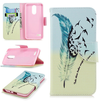 

BEFOSPEY Painting PU LeatherSoft TPU Card Slot Stand Wallet Case For LG K10201853"