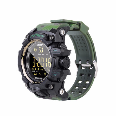 

Bluetooth Clock EX16 Smart Watch Notification Remote Control Pedometer Sport Watch IP67 Waterproof Mens Wristwatch
