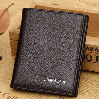 

Mens Leather Fashion Drivers License Holder Card Slots Soft Purse