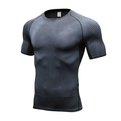 

Fitness Tight Gym Sports Suit Quick Dry Costume Tank Blouse Man Short T-Shirts