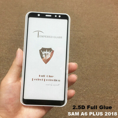 

full Glue Cover Tempered Glass Screen Protector for Samsung Galaxy A6 2018 A600 A600F A6 plus 2018 A605F Anti fingerprint film