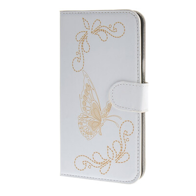 

MOONCASE Butterfly Leather чехол для Wallet Flip Card Slot Stand Back Cover Samsung Galaxy A8 белый