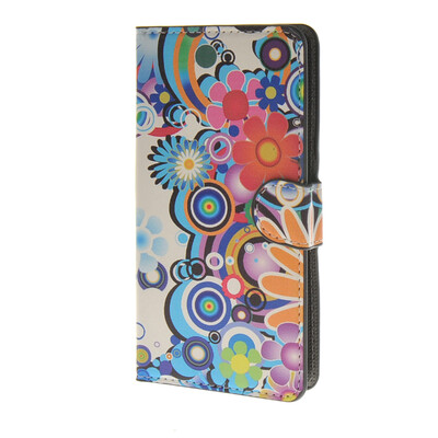 

MOONCASE Flower style Leather Side Flip Wallet Card Slot Stand Pouch чехол для Huawei Ascend Y635 a01