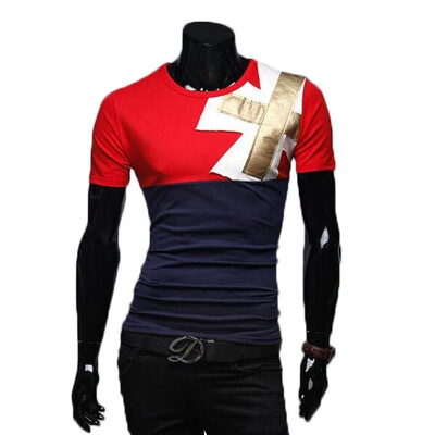 

Zogaa New Mens T-Shirt Fashion Casual Round Collar