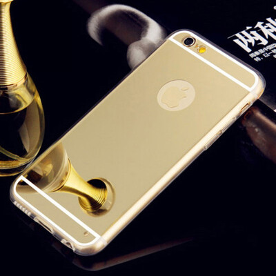 

For iPhone 6PLUS Back Cover TPU Skin Mirror GOLDEN New Soft