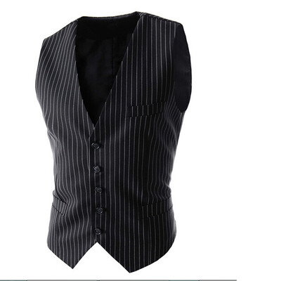 

Zogaa New Men's Vest Casual Single-breasted Slim