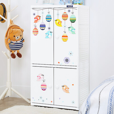 

Also elegant drawer plastic storage cabinet cartoon storage cabinet finishing cabinet baby storage box childrens wardrobe five-layer hanging clothes 2 compartment