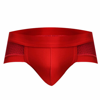 

Mens Low-Rise Modal Underpant Soft Silky Breathable Triangle Underwear Brift