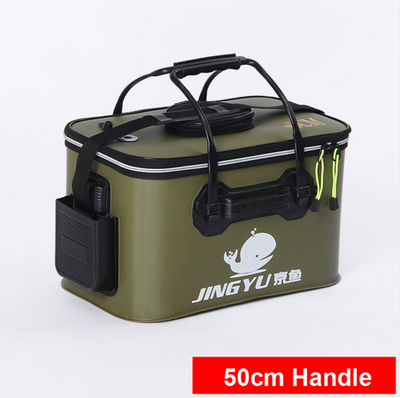 

High Quality 5 Color 3035404550cm Outdoor EVA Bucket Folding Bucket Portable Camping Hiking Bucket With Handle Fishing Bags