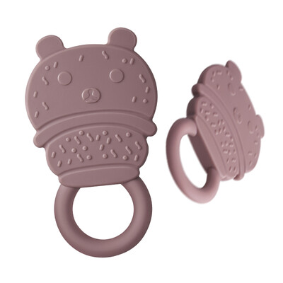 

Newin Bay NEWYERBAY Zizi One Teether Biscuit Bear Baby Molar Chew Toy