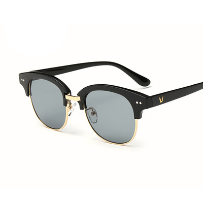 

FEIDU High Quality Cat Eye Polarized Sunglasses Women Brand Designer Vintage Semi-Rimless Sun Glasses Oculos De Sol Feminino