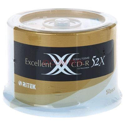 

Ritek (RITEK) CD-R 52 speed 700M X series barrels 50 discs
