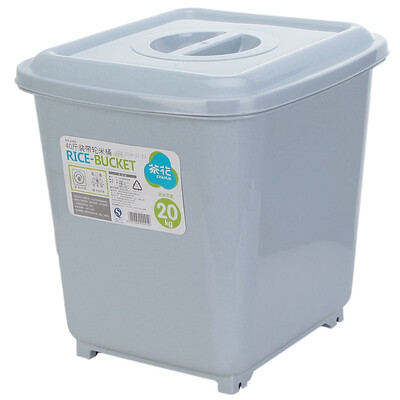 

Jingdong supermarket Camellia rice barrels barrels flour barrels 40 kg moisture-proof insects with round barrels 2302 color random