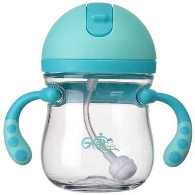 

Rikang rikang sippy cup baby learning cup childrens water cup with gravity ball leak-proof 300ml blue RK-B1013