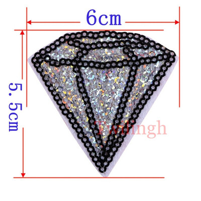 

1Pcs New Cartoon Patches Iron On Embroidered Sequined Patch Flower Applique DIY Sewing Fabric Repair Clothes Patches Stickers