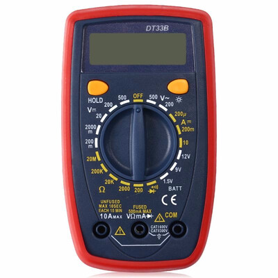 

WHDZ DT33B LCD Digital Multimeter Backlight AC DC Voltmeter Tester