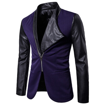 

Mens Slim Fit Personality Suit Jacket