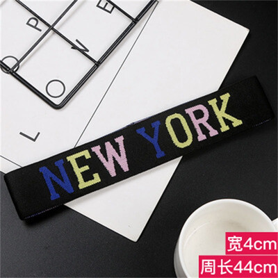 

Sport Yoga Elastic Hair Bands For Adult And Kids Alphabet Letter Headbands Girls Hair Accessories 2018 Hot Sale