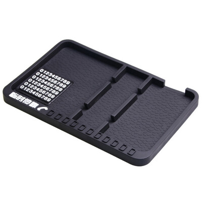 

40000 km car phone bracket car mat multi-function bracket car instrument table storage mat double card slot upgrade model SWY4003