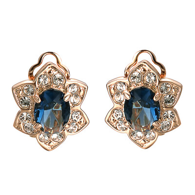

Yoursfs Crystal Women Clip On Earrings 18K Plated Fashion Jewelry Unique Cocktail CZ Earrings Gift