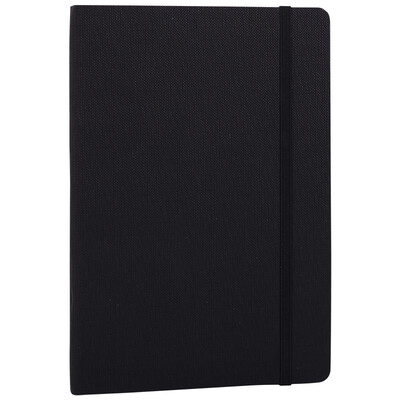 

Deli deli 16k96 large size mid-range straps leather business notebook notepad diary notebook black 22243