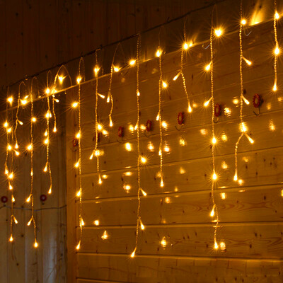 

JULELYS 10 x 065M 320 Bulbs LED Curtain Lights Christmas Garland Window Outdoor LED Lights Decoration For Wedding Holiday Party