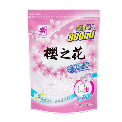 

Sakura flower replacement type moisture absorber refill 500g hygroscopic box supplement indoor household clothes desiccant wardrobe moisture-proof shoe cabinet dehumidification