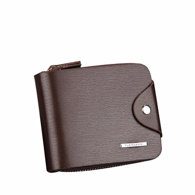 

Shozafia Vertical Wallet Mens Handbag Zipper Short Bag
