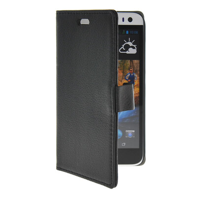 

MOONCASE Slim Leather Flip Wallet Card Pouch with Kickstand Shell Back Case Cover for HTC Desire 616 Black