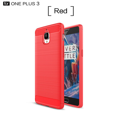 

Goowiiz Phone Case For OnePlus 33T Fashion Slim Carbon Fiber TPU Soft Silicone Prevent falling