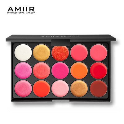 

AMIIR Lipstick Palette Makeup 15 colors Lips Pigment Moisturizer Lasting Beauty Cosmetic Velvet Matte Lip Gross